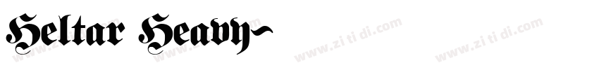 Heltar Heavy字体转换